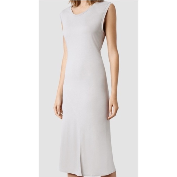 All Saints Sleeveless Dress Grey - Picture 1 of 14